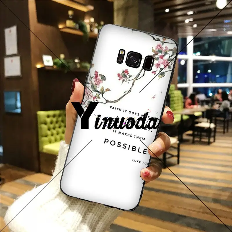 Классический высококачественный чехол для телефона Yinuoda Christ Bible verse GALAXY s5 s6 edge plus s7