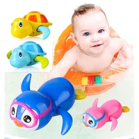 newborn cute cartoon animal tortoise baby bath toy infant swim turtle wind up clockwork classic toys kid educational toys