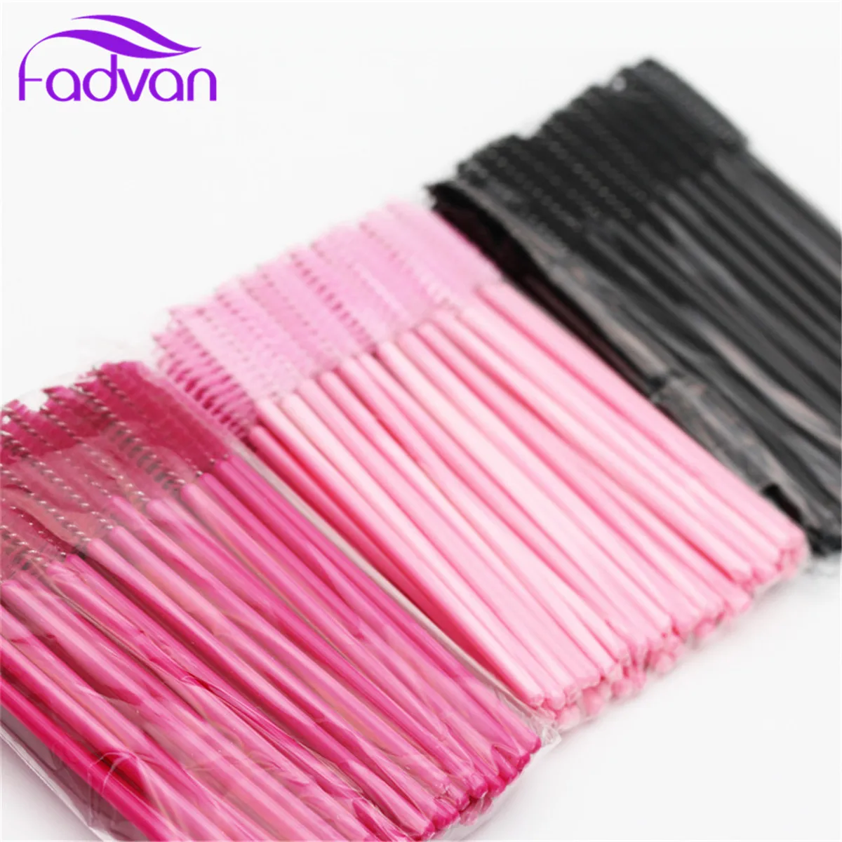 100 шт./компл. одноразовые щеточки с тушью для ресниц палочки для мотальные ресницы кисть для бровей щеточку для ресниц Длинные шесть Цвет