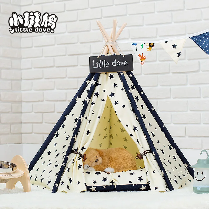 Игровая палатка для собак и кошек из 100% хлопчатобумажной ткани|teepee play tent|teepee playplay