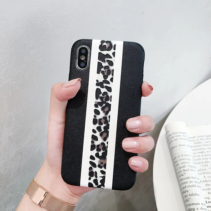 Рельефная серия Леопардовый узор в горошек мягкий чехол из ТПУ для iphone Xs max Xr