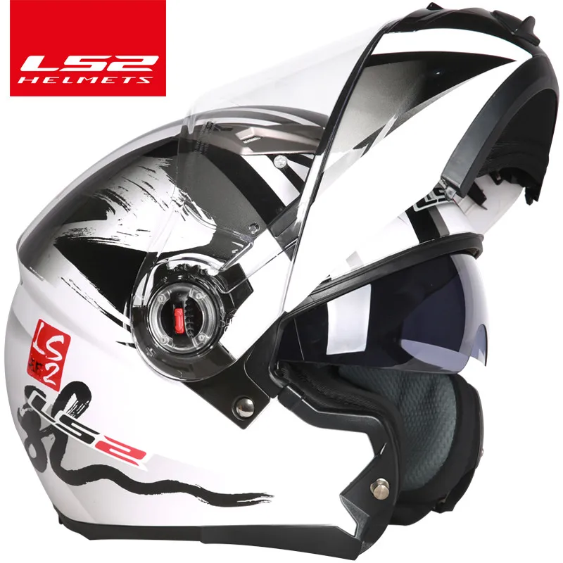 Шлем casco capacete LS2 ff370 flip up stomtrooper road bike moto для moto rcycle с солнцезащитным объективом