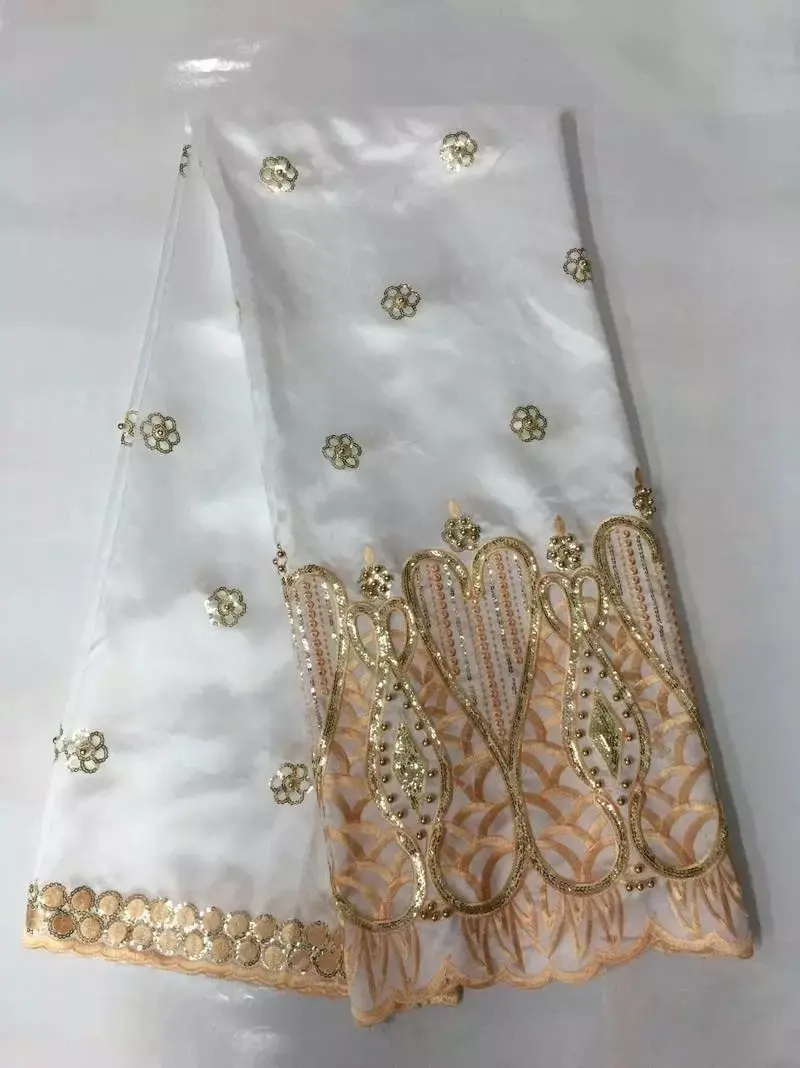 Нигерийская Анкара Джордж кружевная ткань 2017 высококачественное Африканское