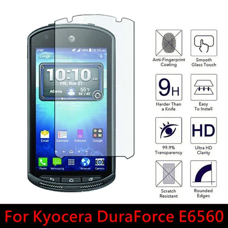 Закаленное стекло 2.5D для Kyocera DuraForce E6560 9H Высококачественная Взрывозащищенная