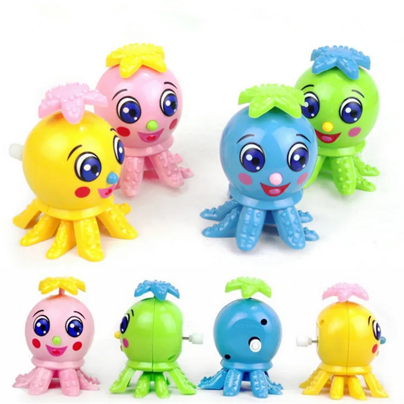 1 шт. новый красочный мультфильм Kawaii ветер Осьминог Go Боком Заводной милый
