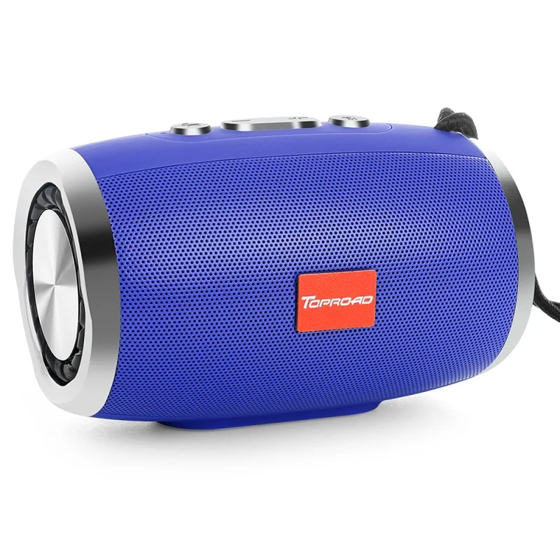 blue speaker TOPROAD Портативный Bluetooth Динамик Беспроводной Колонка стерео Динамик s Поддержка TF FM Радио Mic AUX громкий Динамик для компьютера телефона с изображением из мультфильма - Цвет: blue speaker