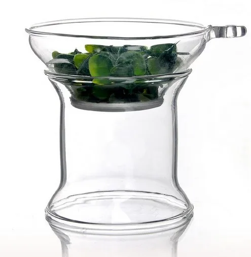 

1PC New Hot Glass Tea Strainers with Handle Glass Colander Tea Filter Kung Fu Tea Set JQ 1075