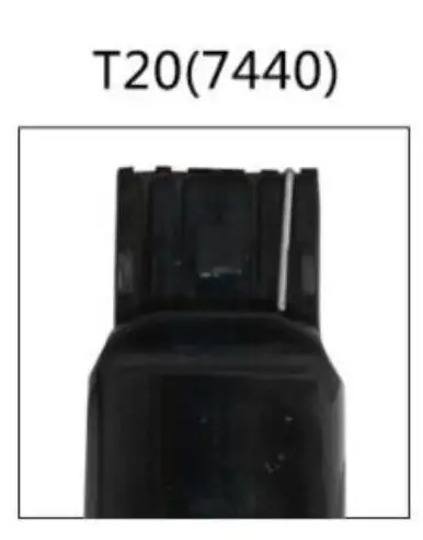 2 шт. 1156 BA15S BAU15S PY21W T20 T25 двухцветный белый Янтарный светодиодный светильник сигнала поворота без ошибок Canbus с резистором DRL - Испускаемый цвет: T20 7440