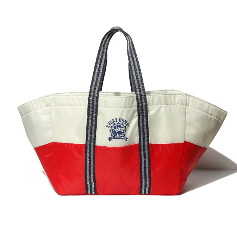 Вместительные сумки кулеры с термоизоляцией и принтом в виде букв крутые со