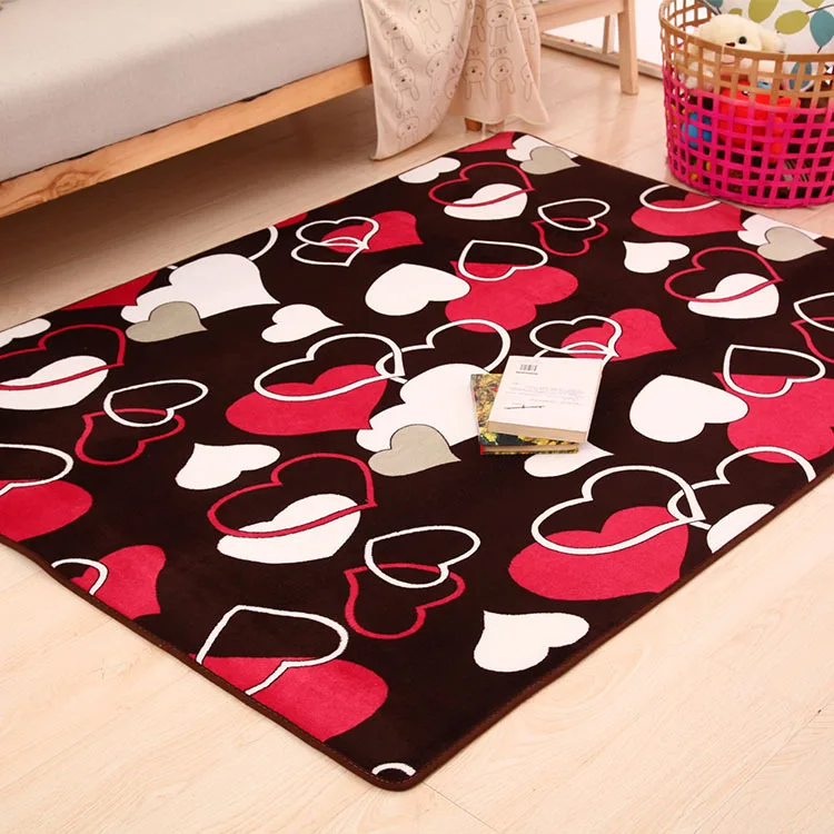 Коралловые флисовые коврики для дома гостиной украшение Цветочный Коврик