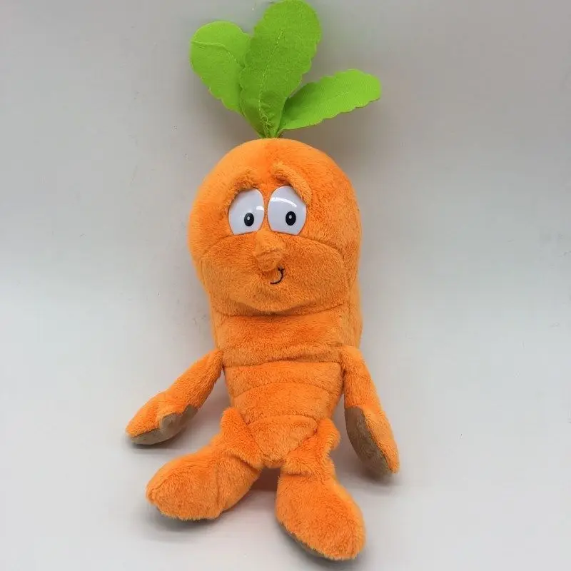 orange Забавные овощи/фрукты/банан/цветная капуста/Морковь/сельдерей/лимон плюшевые игрушки 8 дюймов - Цвет: orange