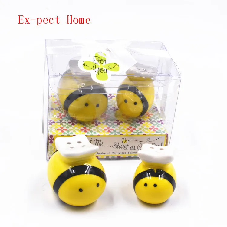 50 комплектов Керамические шейкеры для соли и перца Honeybee mommy and me в форме пчелы cruet