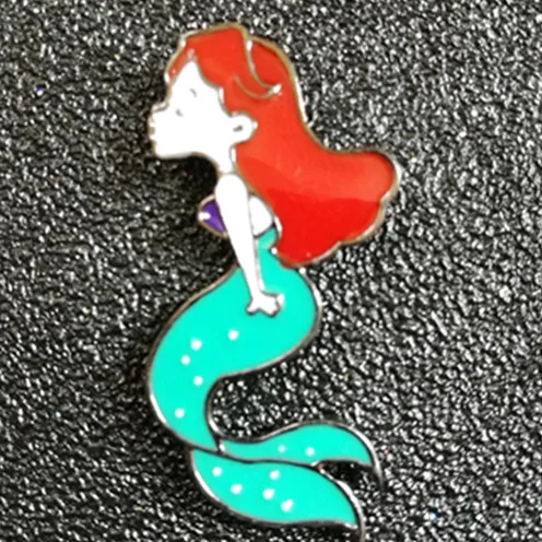 Mermaid bag packing Timlee X191 эмалированная булавка в виде Милого Животного единорога, воздушный шар, кошка, конверт, металлическая брошь на булавке, модное ювелирное изделие - Окраска металла: Mermaid bag packing