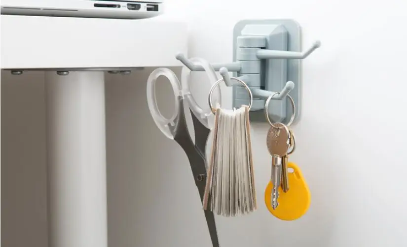 1 шт. домашняя креативная настенная вращающаяся 4 крючка для кухни ванной вешалка