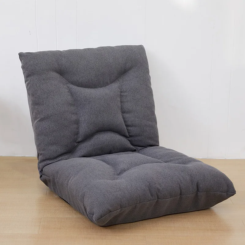 

Japanese Lazy Sofa Padded Floor Chair Adjustable Backrest Gaming Chair Foldable Floor Seating for Meditation, Seminars, Reading