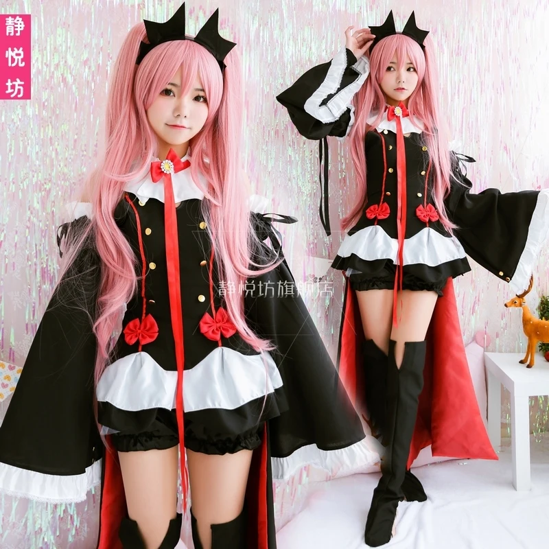 Аниме Seraph of the end Косплей крул Цепеш COS Хэллоуин вечерние гот вампира в стиле