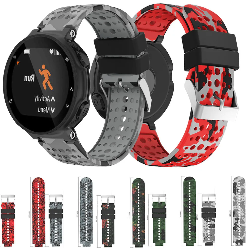 Ремешок силиконовый для наручных часов Garmin Forerunner 230 235 220 620 630 735X | Наручные часы