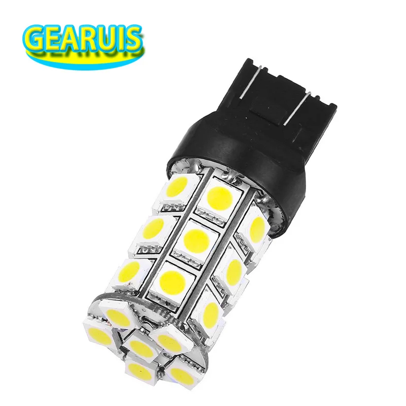 10X автостайлинг светодиодный T20 7440 7443 27 светодисветодиодный SMD 5050 27SMD W21/5 Вт W21W