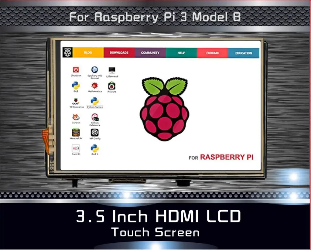 3 5 дюймов HDMI LCD TFT сенсоный экран дисплей для Raspberry pi 2 и Модель B 480*320 до