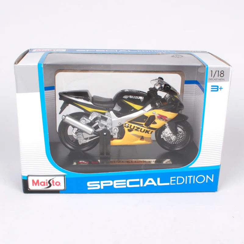 Мотоциклетный велосипед MAISTO 1:18 SUZUKI GSX R600 модель под давлением игрушка новинка в
