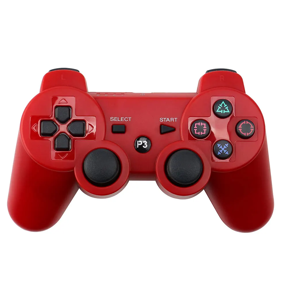 Красный Для sony PS3 контроллер беспроводной Bluetooth геймпад джойстик для PS 3 игровой джойстик для Playstation Dualshock 3 игровой коврик для геймера - Цвет: Красный