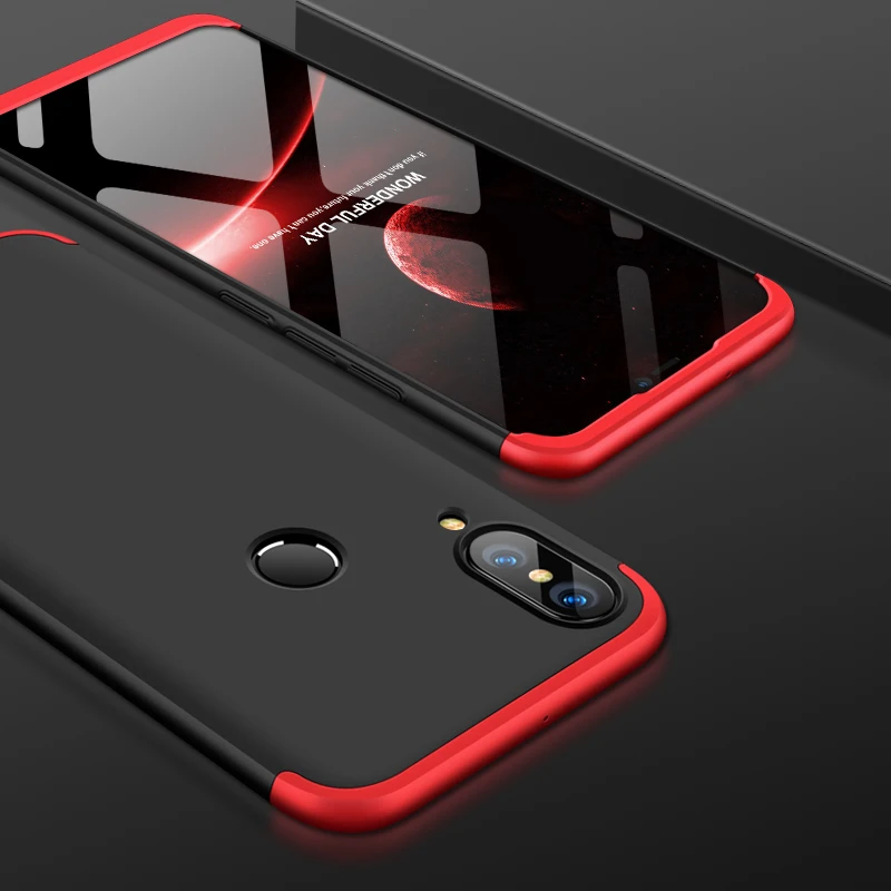 GKK чехол 3 в 1 для Huawei P20 Lite Nova 3e 360 полная защита ультра тонкий ударопрочный Матовый