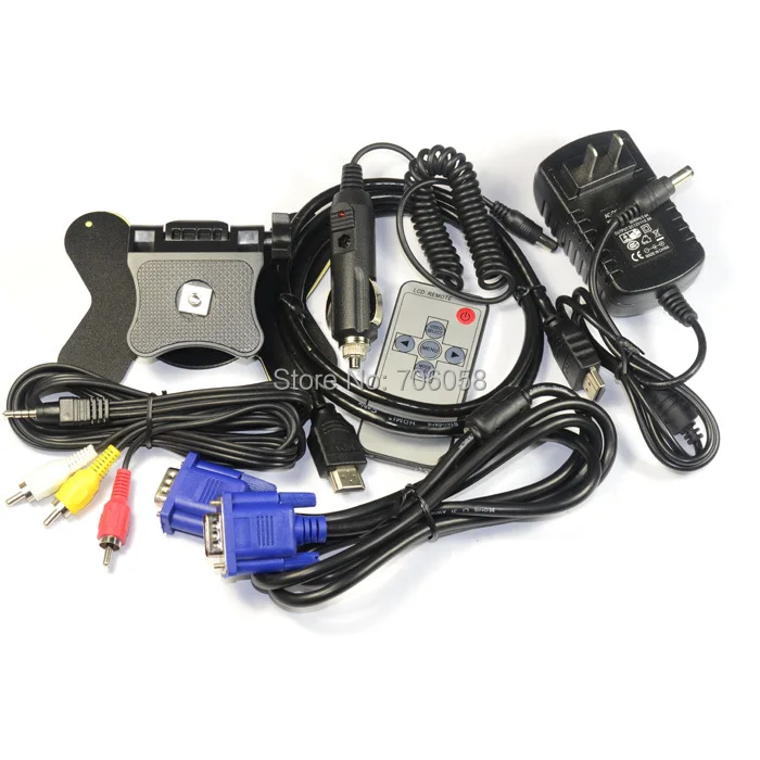 7 дюймов LED TFT LCD монитор HDMI набор для микроскоп камера VGA AV1 AV2 выход|microscope set|camera for
