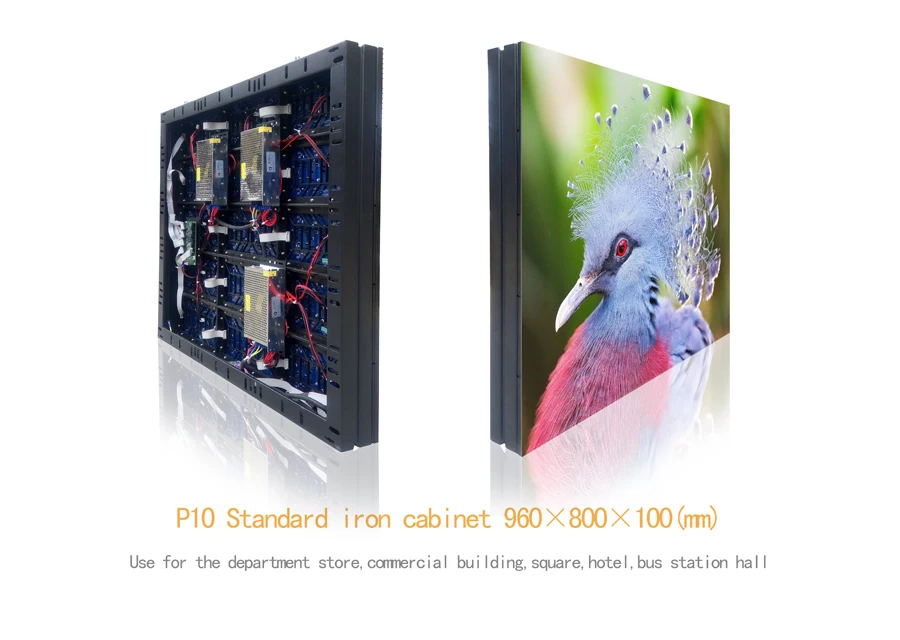 TEEHO 40 шт./лот P10 наружный светодиодный модуль PaneSMD Светодиодные модули 320*160 мм 32*16