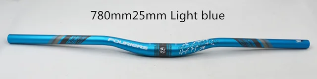 780mm25mm Light blue Fouriers руль для велосипеда из алюминиевого сплава Enduro AM FR XC DH MTB, руль для велосипеда 31,8 мм x 780 мм 25 мм, удлиненный руль - Цвет: 780mm25mm Light blue