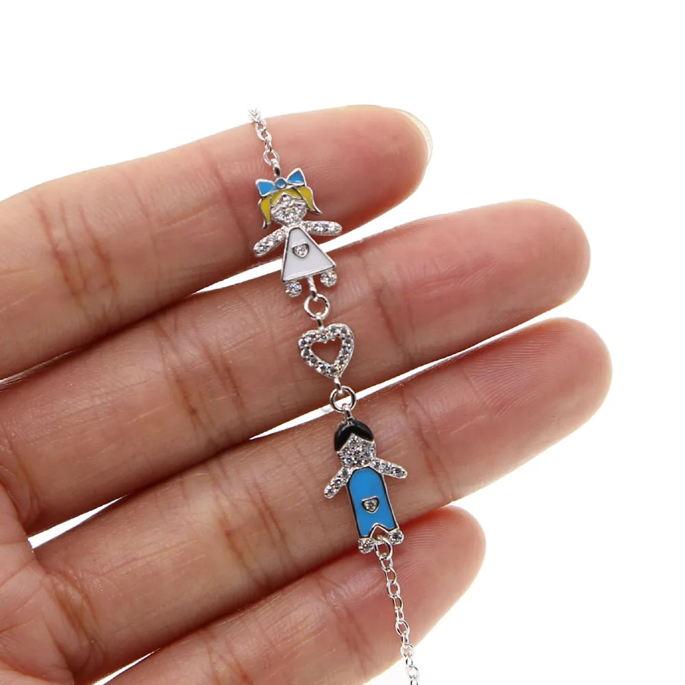 cute baby 16+5cm adjustable simple bangle boy girl heart charm link chain bracelet dainty delicate tiny jewelry for party gift | Украшения