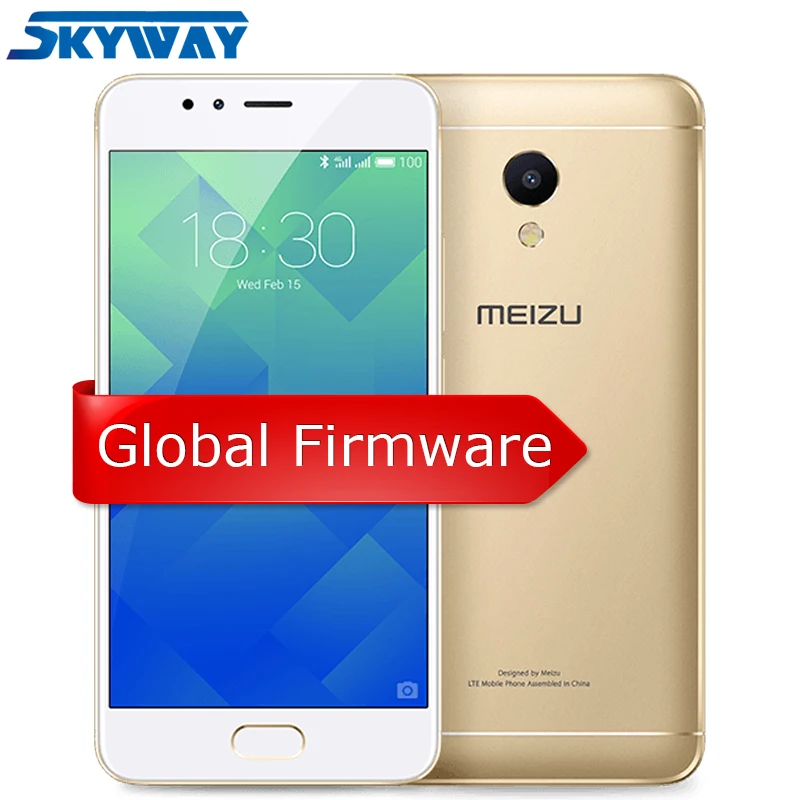 MEIZU M5S, глобальная версия, четыре ядра, 3 Гб, 16 Гб, мобильный телефон, 5.2 дюйма, HD IPS, определение отпечатка пальца, быстрая зарядка, мобильный телефон