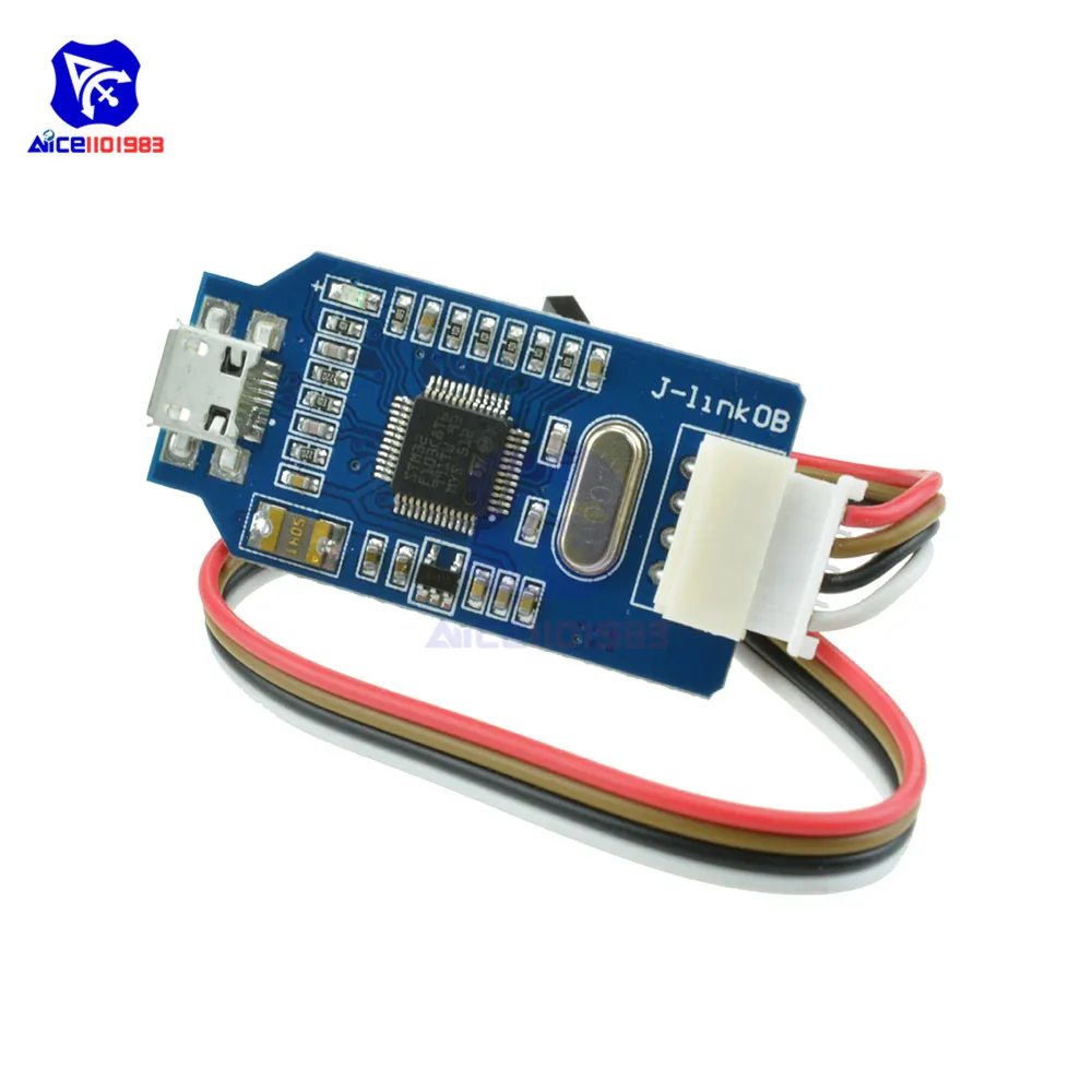 OB ARM эмулятор отладчик программист Загрузчик заменить V8 SWD M74 для Arduino J-Link с микро USB кабель 4-контактный перемычка