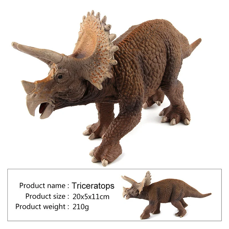 Triceratops Реалистичные Модели Динозавров Юрского периода игрушки хобби