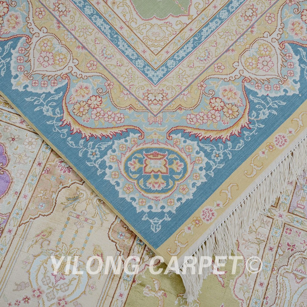 Традиционный садовый коврик Yilong 4 'x 6' всесезонный дизайнерский иранский