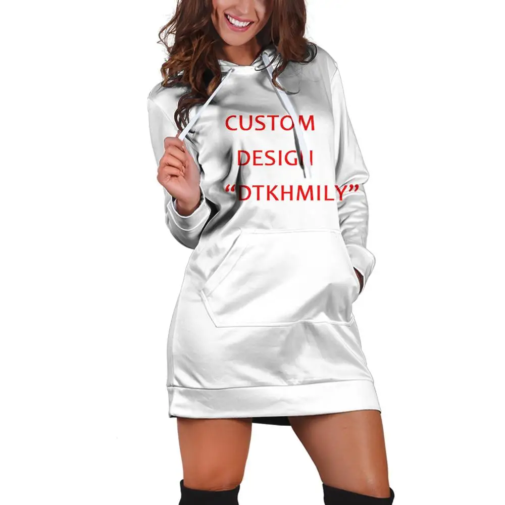 3d печать на заказ женское платье толстовки Женская мода Customsize дизайн 2019 Новое