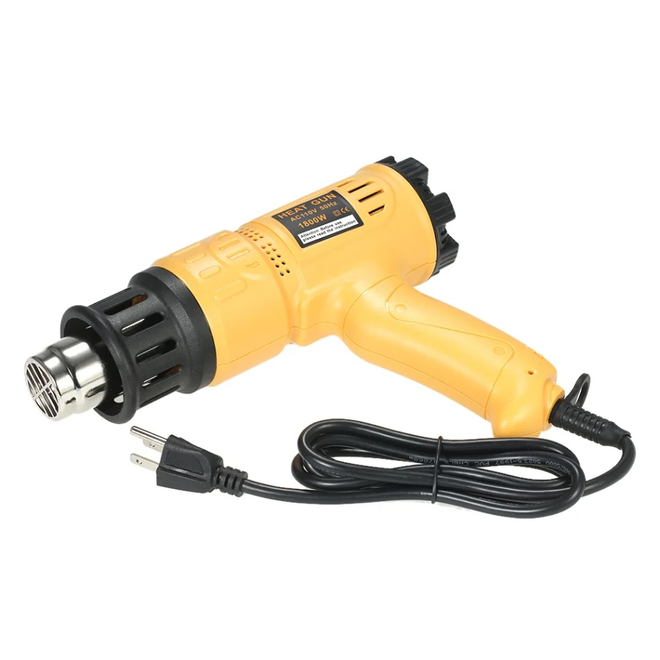 US plug Промышленный быстрый нагрев фена AC220V EU Plug AC110V US Plug Регулируемая температура скорость термоусадочная воздуходувка инструмент - Цвет: US plug