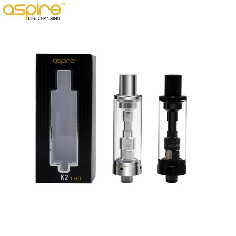 Aspire K2 BVC испаритель танк электронная сигарета 1 8 мл 1.6ohm e-распылителя Kanthal с