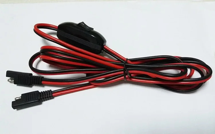 Медный шнур 1 шт. 8 футов SAE к вилка 20A/2464/14AWG быстрый разъем Удлинительный кабель
