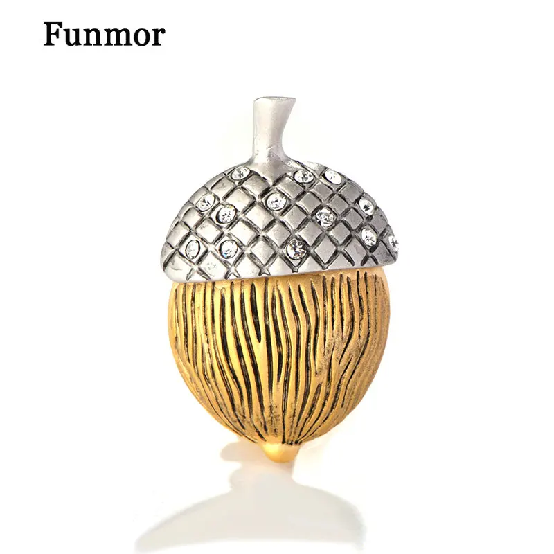 Изящная брошь в виде соснового конуса Funmor эмалированные заколки для мальчиков и