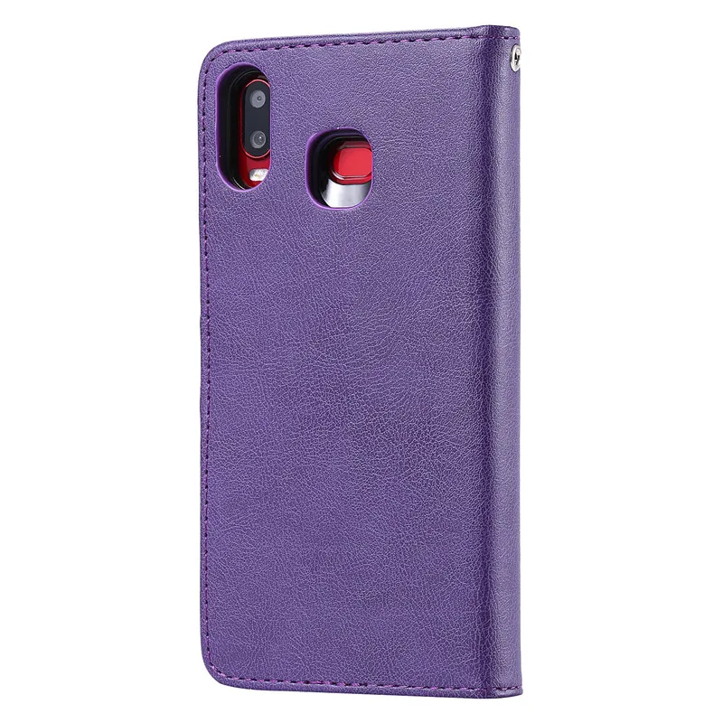 Leather Case For Samsung Galaxy A6S Wallet Flip Stand Strong Magnet Business Mobile Phone Cases Cover Decathable Two in one | Мобильные