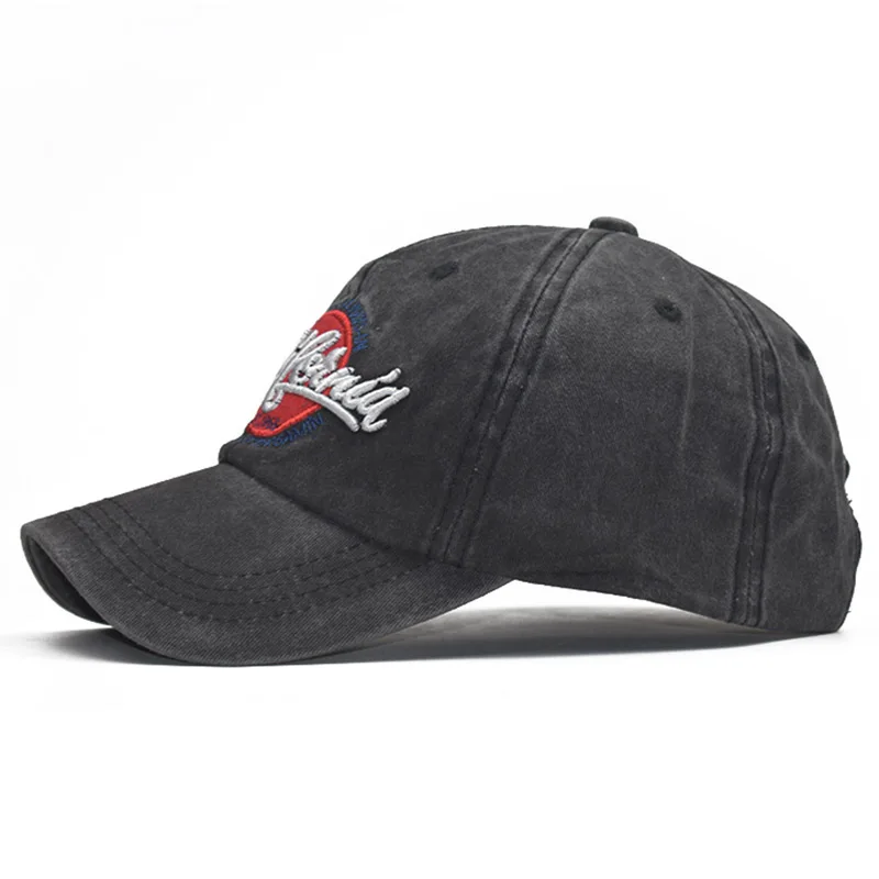LADUNDI Мужская бейсболка s для мужчин Gorras Dad шляпа брендовая с буквенным принтом промытая хлопковая винтажная Прямая поставка шляпа