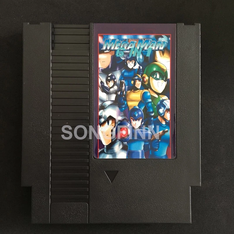 Mega Man Manman 1 2 3 4 5 6 в одном 72 Pins Игровая приставка для 8 битной игровой консоли с