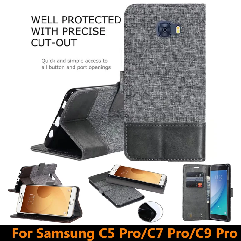 Sycase для samsung C5 Pro c7 C9 pro Роскошный чехол кошелек из искусственной кожи с откидной