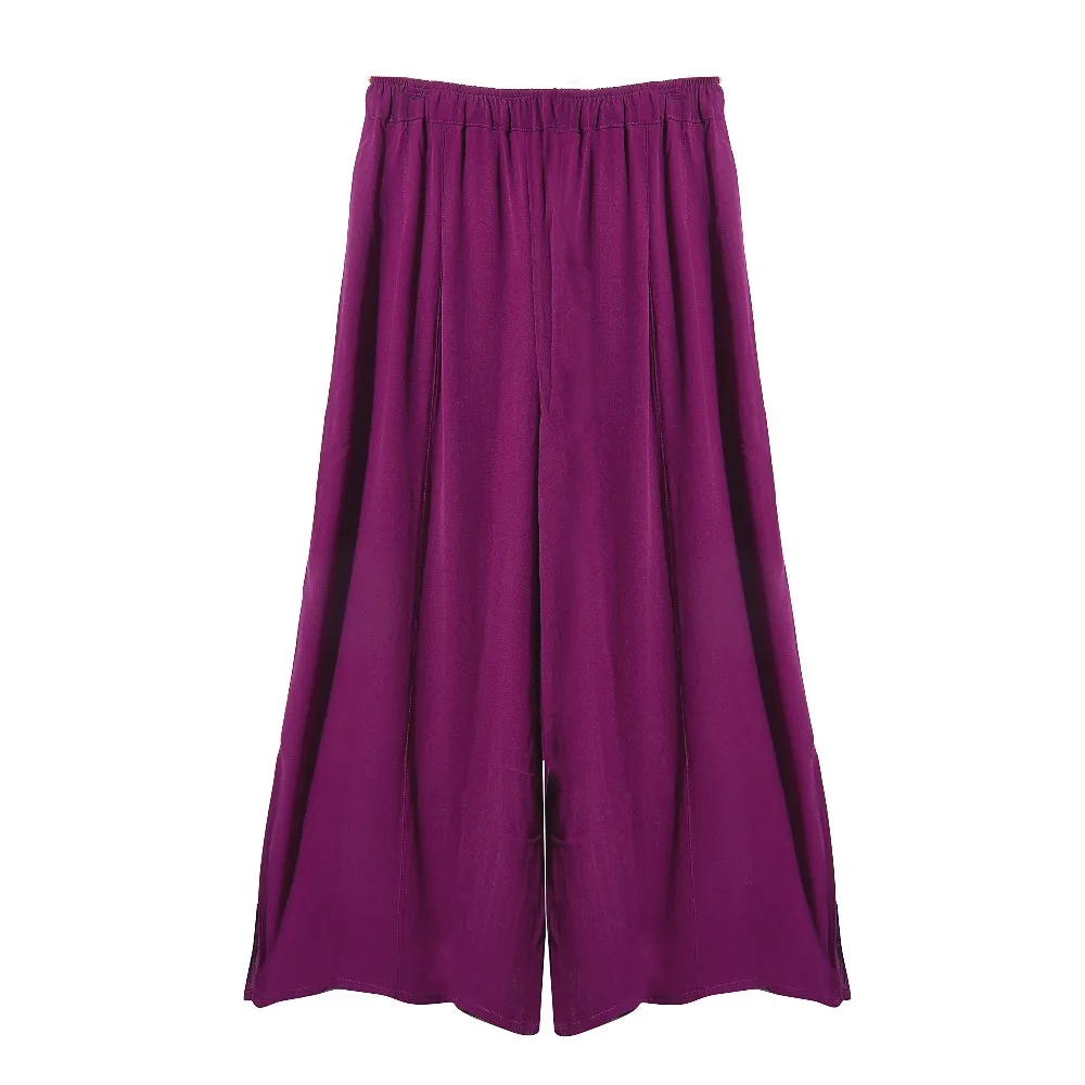 CISULI брюки Steetwear шелковые женские летние широкие дышащие анти аллергенные чистый