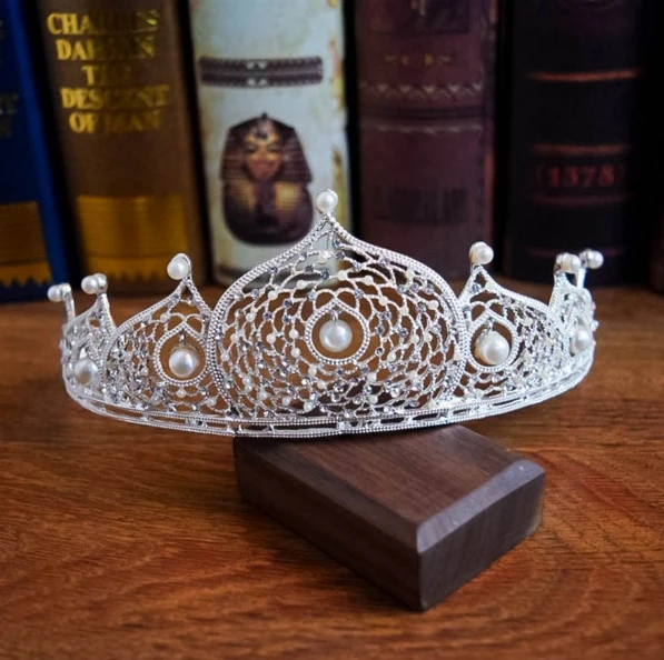 Новая Свадебная Корона невесты из сплава в барочном стиле Miss World с жемчугом Тиара