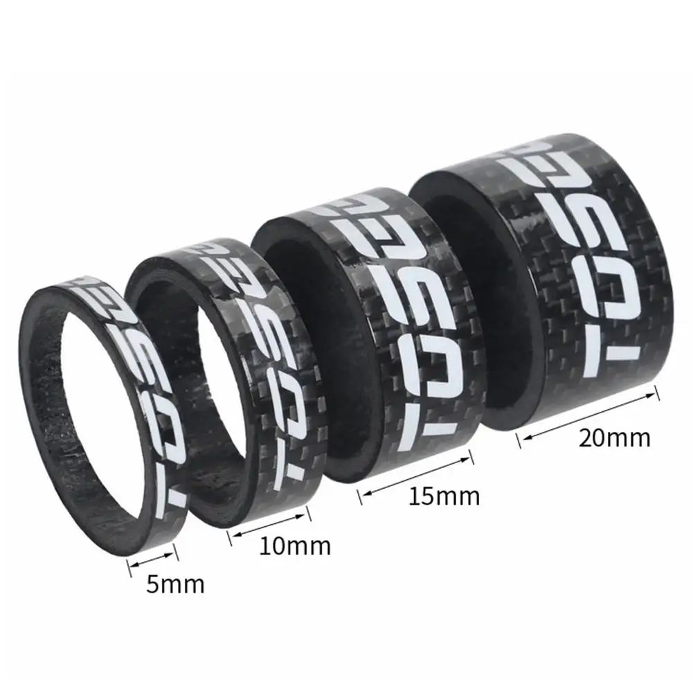 Carbon Fiber Mountain Road Bike Front Fork Gasket Set Headset Spacer Most Bicycle MTB BMX Fixie Gear | Спорт и развлечения