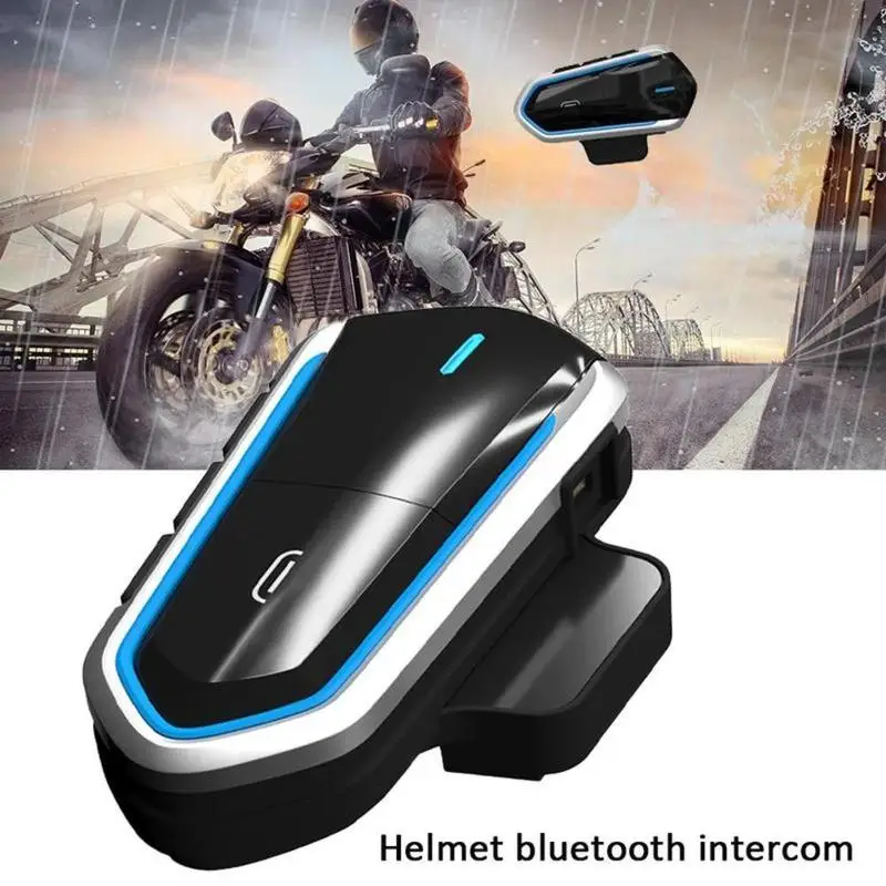 Водонепроницаемый B35 мульти BT Interphone 1000 м Мотоциклетный Bluetooth Шлем Интерком Intercomunicador мото гарнитура FM MP3