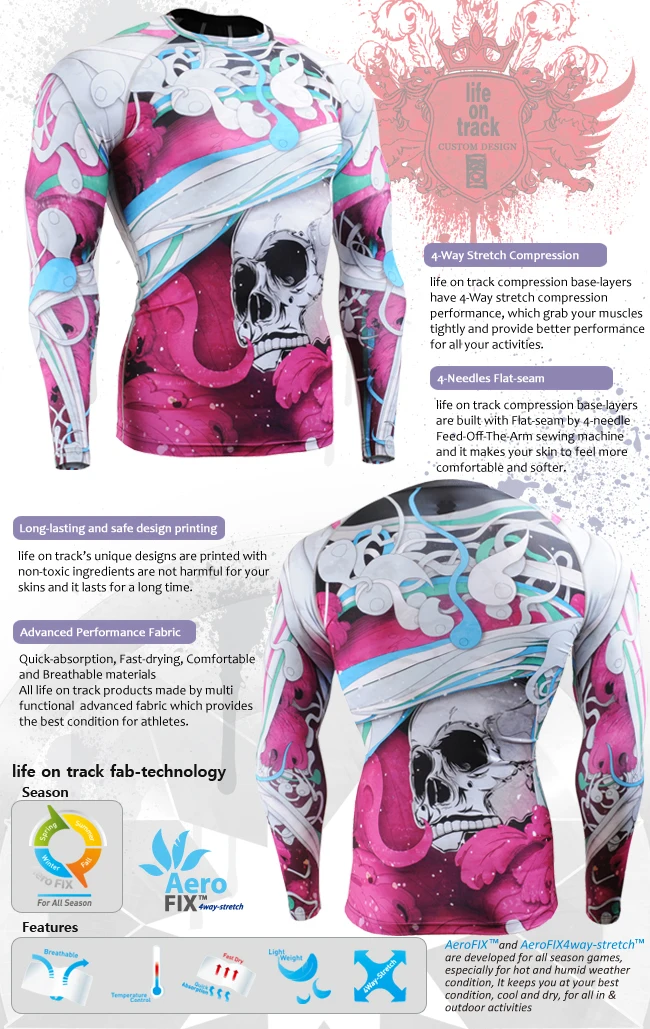 Технический график вторая кожа Рашгард мужская с длинным рукавом компрессионная