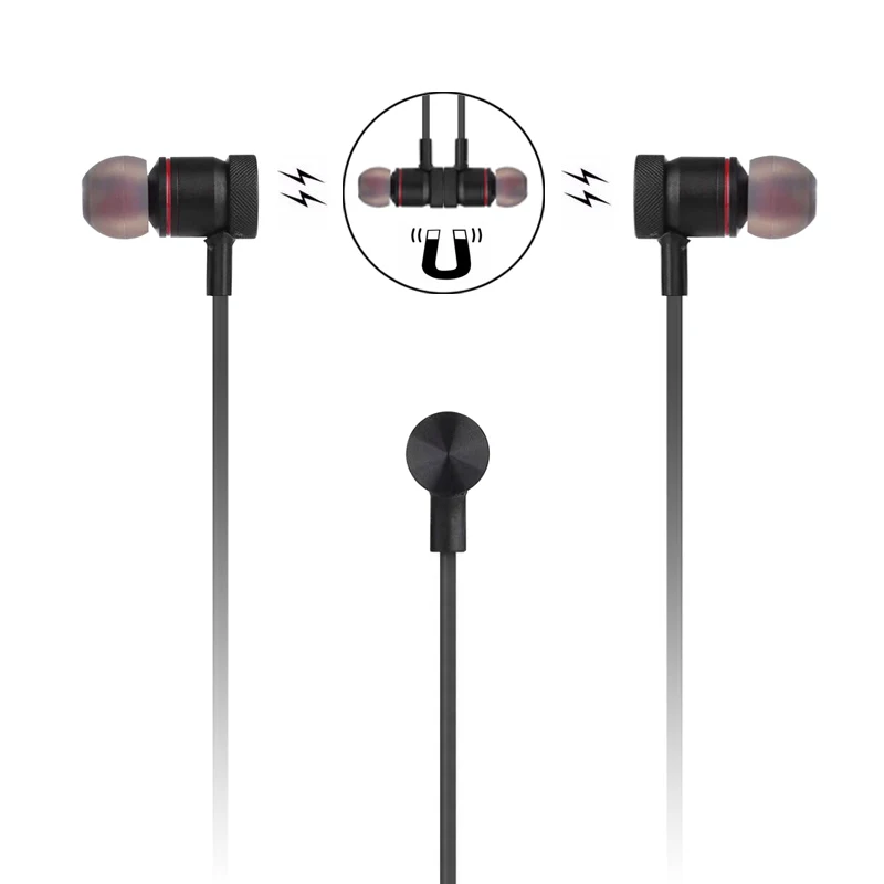 Pluseye Магнитная Bluetooth наушники Беспроводной Металл гарнитура музыке стерео