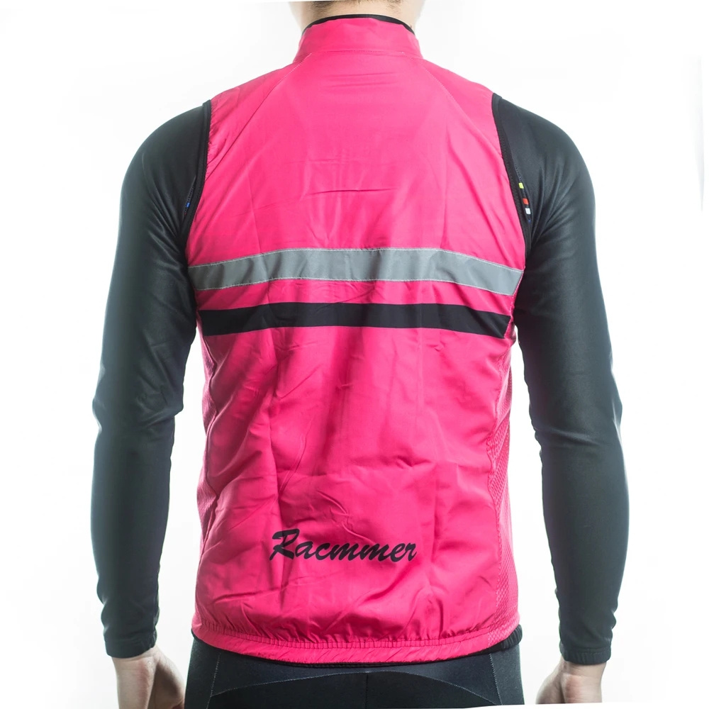 Велосипедный светоотражающий трикотаж ветрозащитный без рукавов для езды на